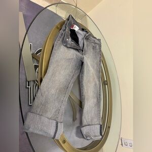 Express Gray Boyfriend Jeans